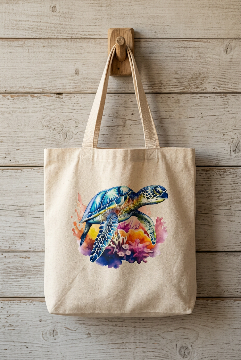 Ocean Soul Canvas Tote – Original Graphic